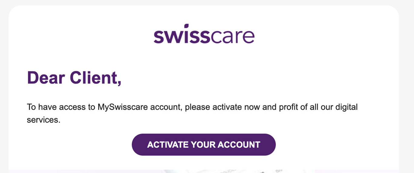 فعال کردن حساب کاربری سوئیس کر